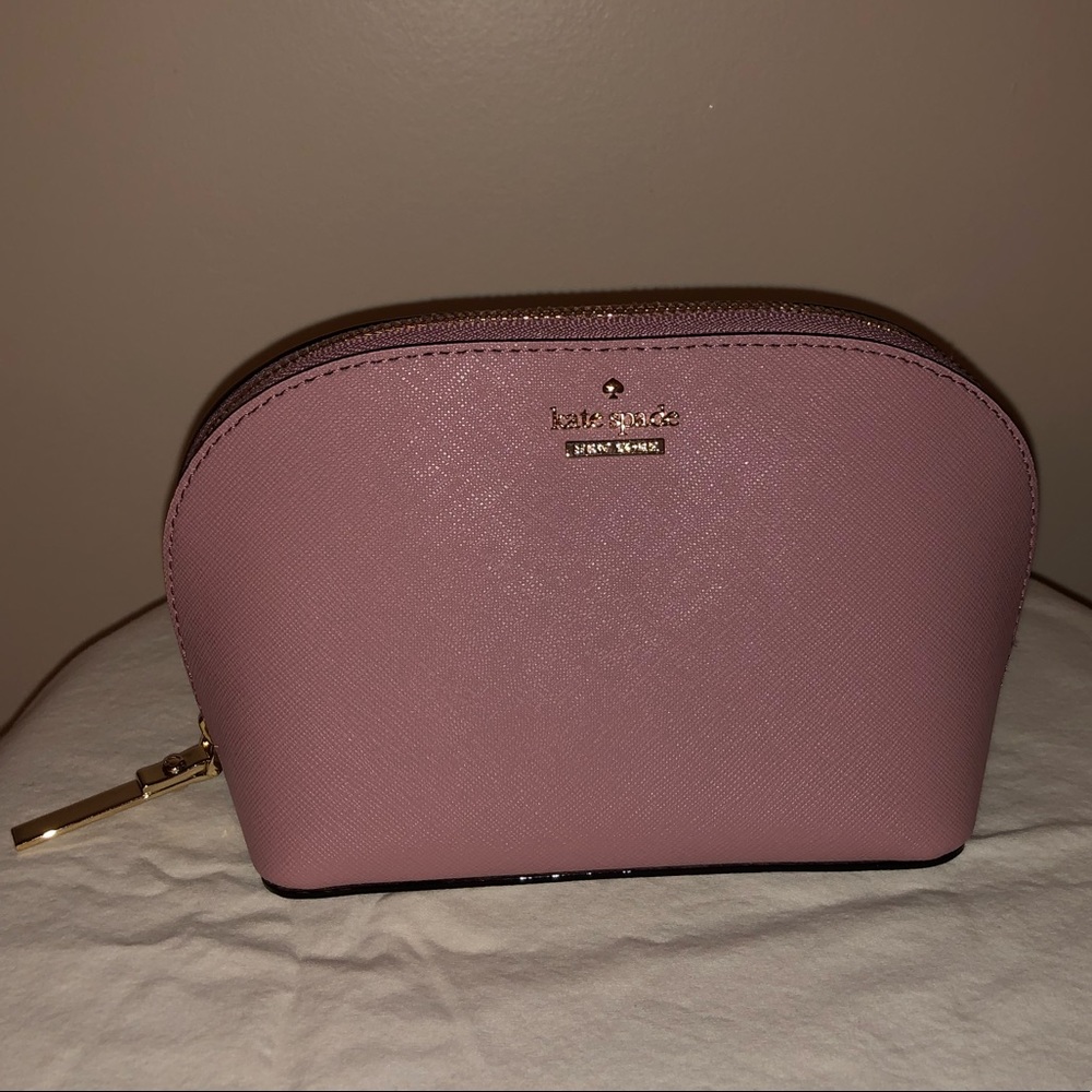NEW Kate Spade mauve cosmetic pouch